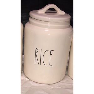 Rae Dunn Rice Canister *Reserved Listing*